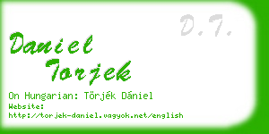 daniel torjek business card
